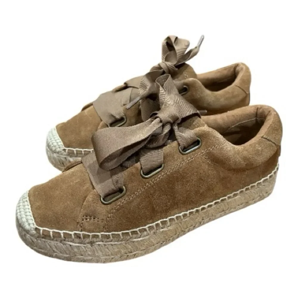 UGG Brianna Suede Chestnut Espadrille Sneaker Size 6